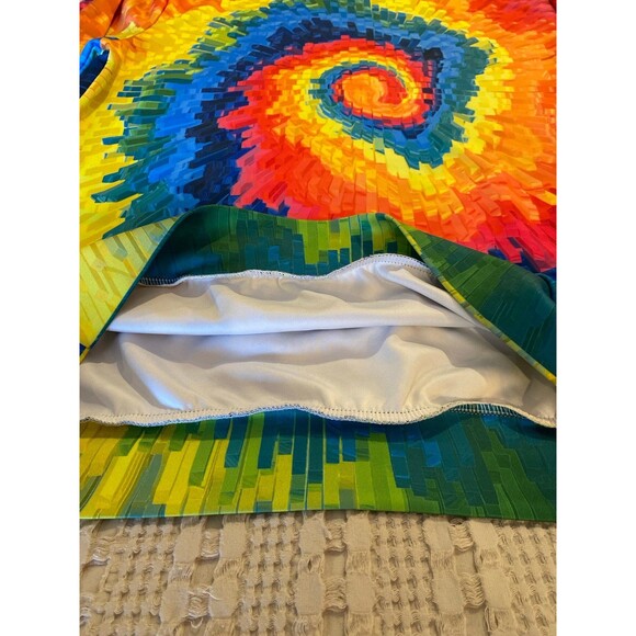 Kaladescope 3D Hoodie Sweatshirt Size Large Rag-tied Tie-dyed Rainbow Swirl - Picture 9 of 9